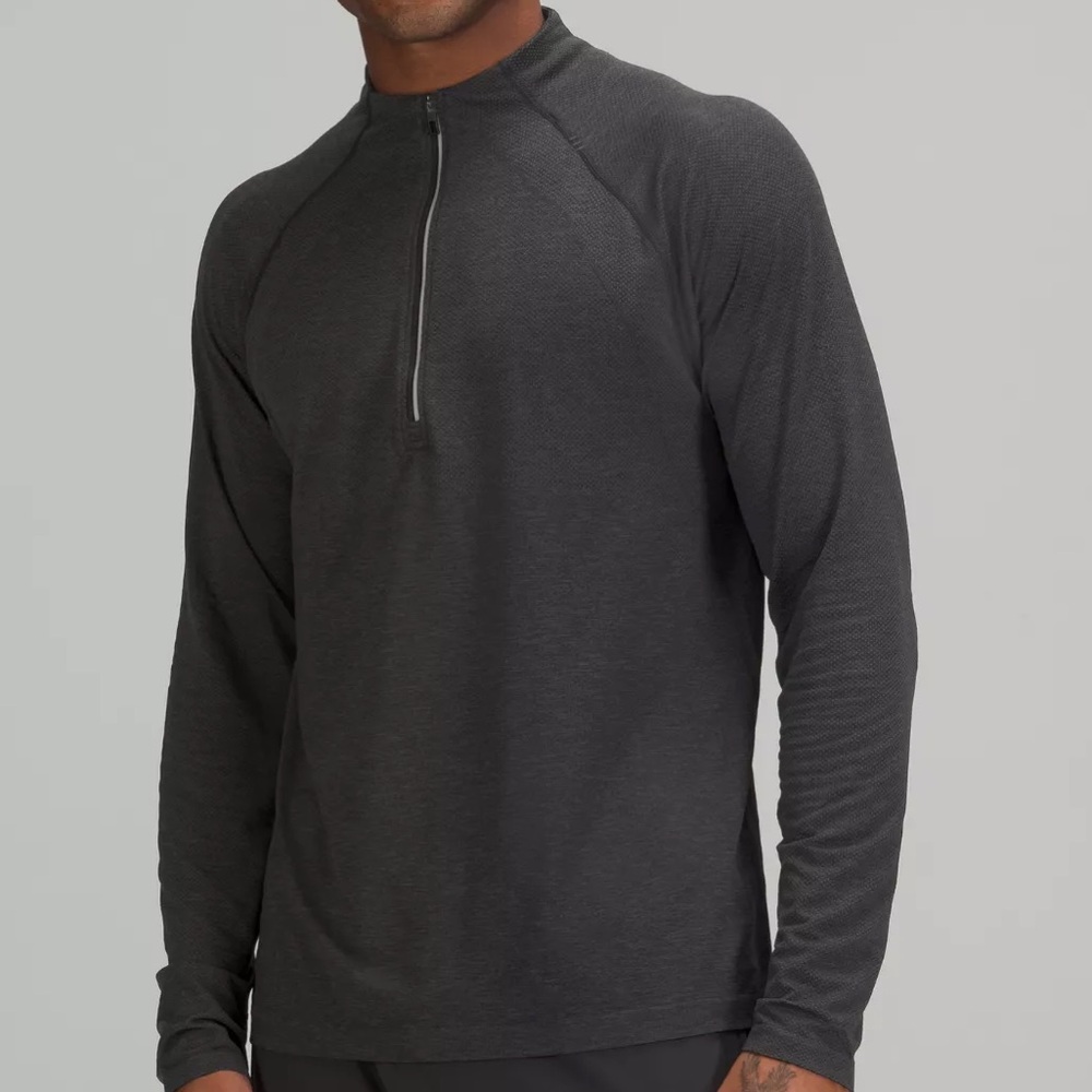 lululemon athletica Men's Gray Long Sleeve Shirt